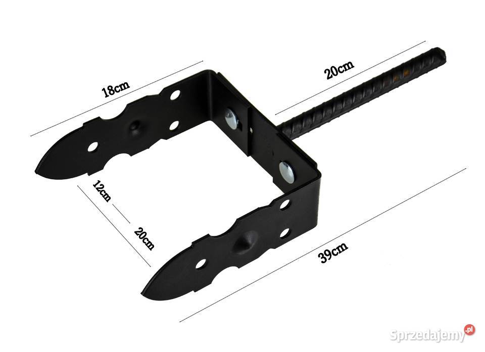 Podstawa słupa 45x45x550 mm KOTWA WBIJANA Rzeszotary