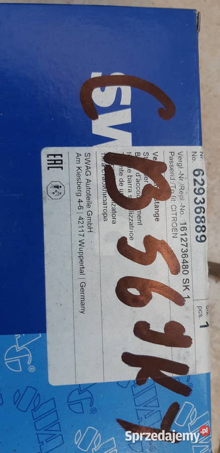 ŁĄCZNIK STABILIZATORA SWAG 62 93 6889 CITROEN Koronowo