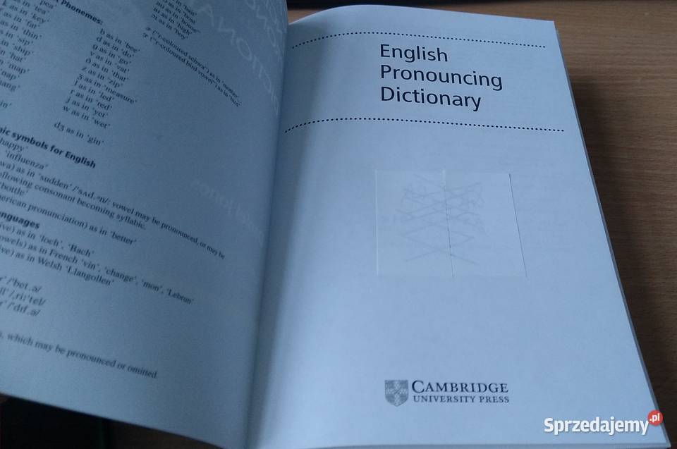 Cambridge English pronouncing dictionary Daniel pomorskie Gdańsk