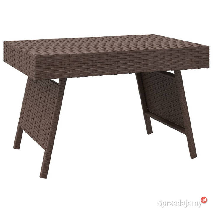 Składany stolik boczny brązowy 60x40x38 Stoły