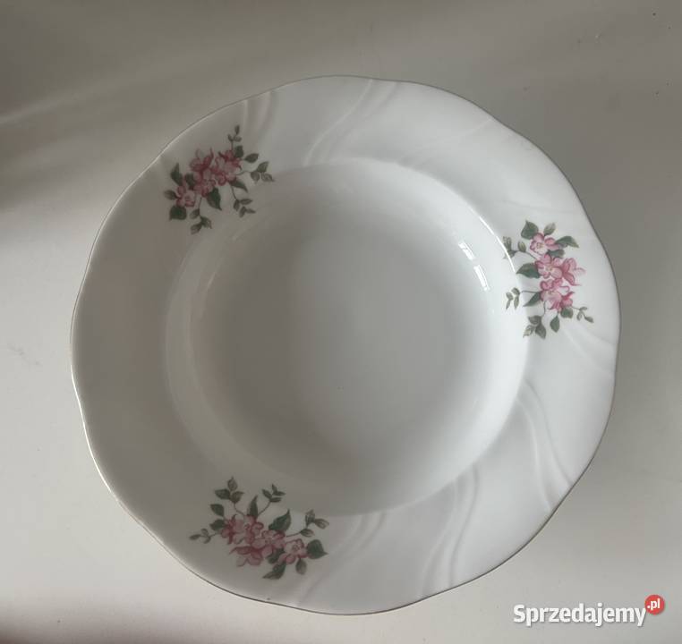 Talerze porcelanowe Lubianaz lat PRLu
