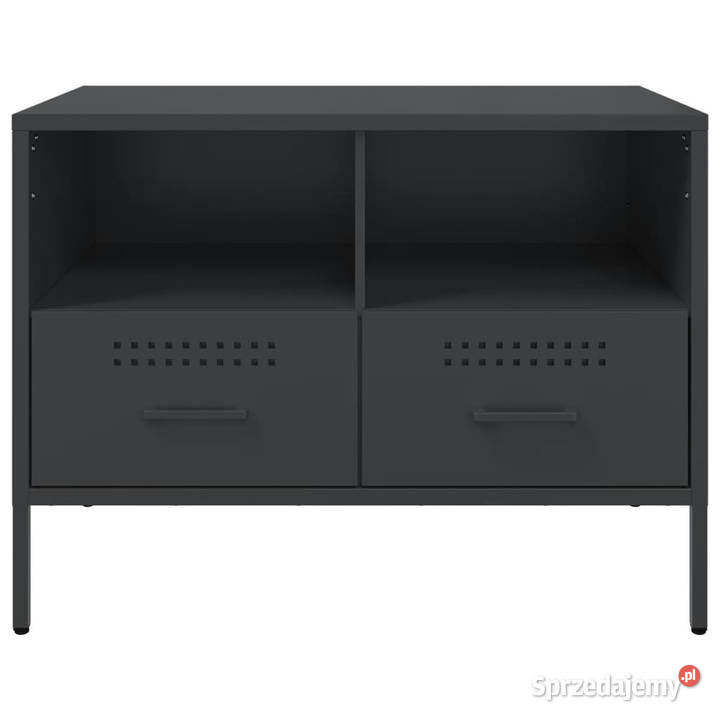 Szafka RTV czarna 68x39x505 stalowa WM843042 Dom i Ogród mazowieckie