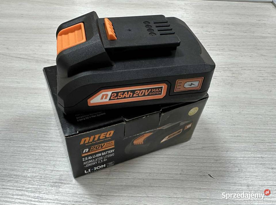 Akumulator LiIon Niteo Tools 20 V 25 Ah Elbląg sprzedam