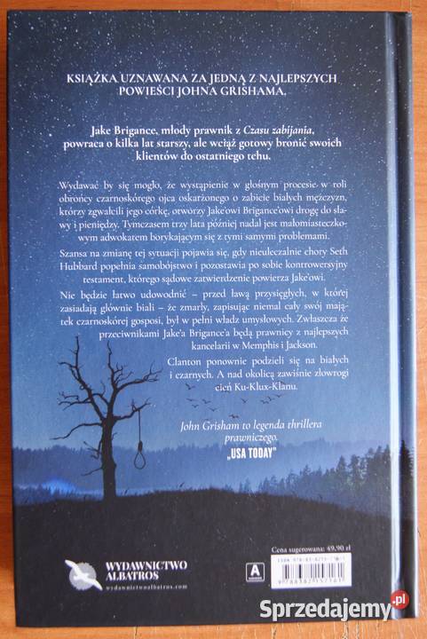 John Grisham Cza zapłaty lubelskie Parczew