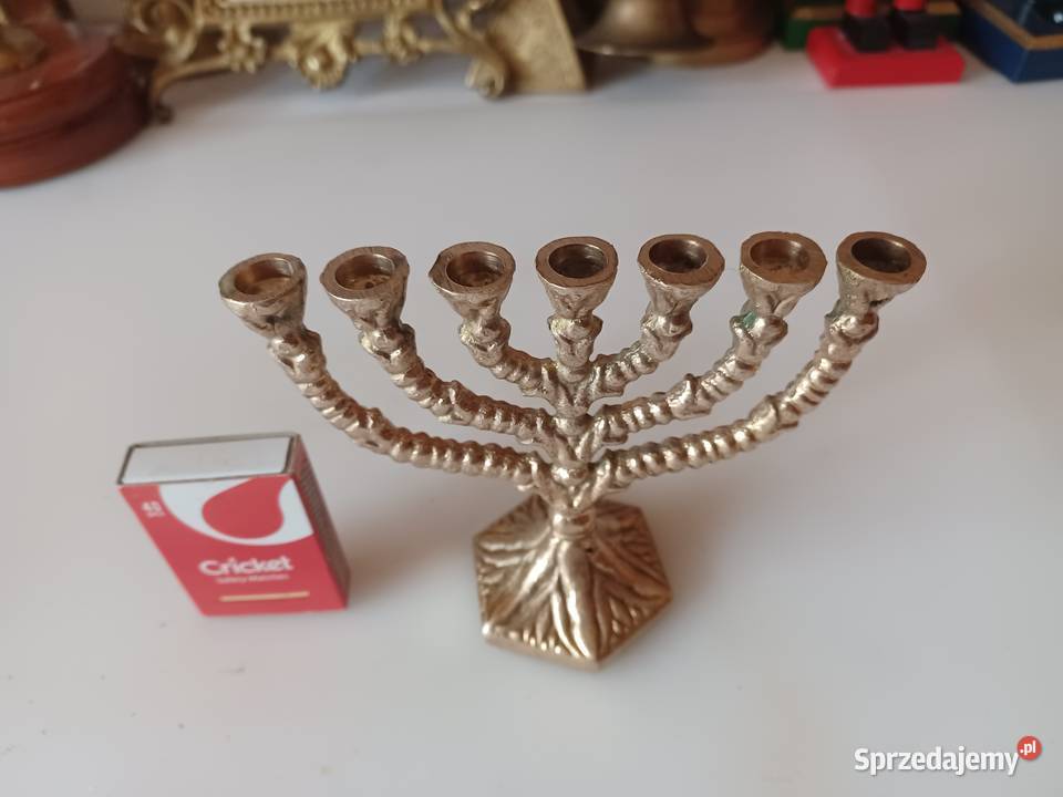Świecznik mosiężny menora podróżna Poznań