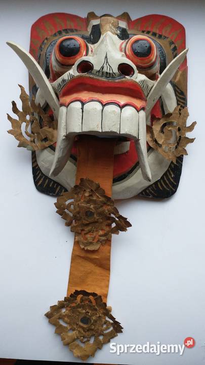 Maska demona Rangda z Bali wielkopolskie Krotoszyn