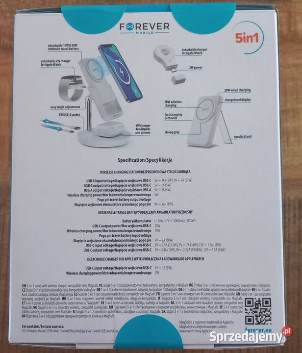Forever stacja ładująca magnetyczna z power łódzkie Pabianice sprzedam