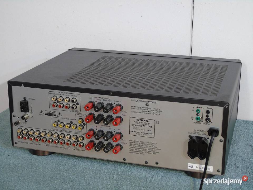 Amplituner Onkyo TXSV717 PRO mocny 340 wat Jasło