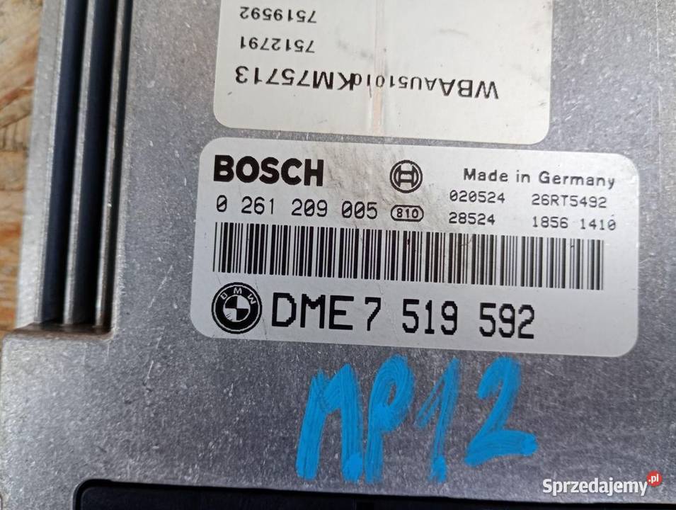 STEROWNIK SILNIKA KOMPUTER BMW 7519592 Gliwice sprzedam