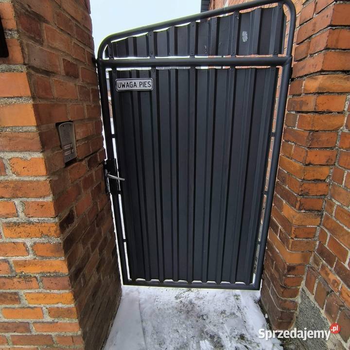 Brama wjazdowa na furtkąogrodzenie Szamocin sprzedam