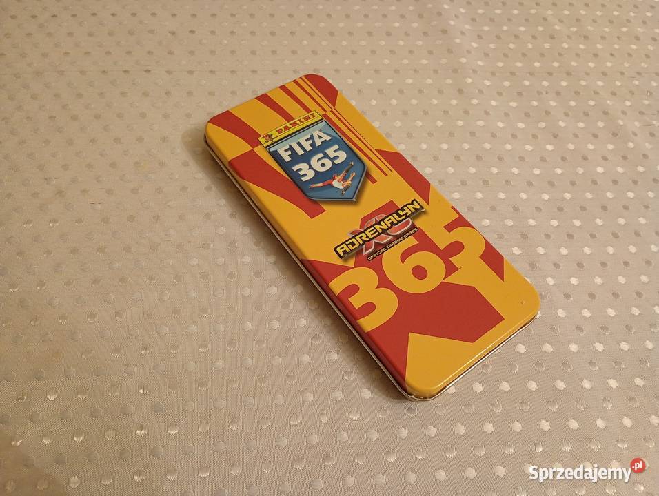 Pudełko puszka małe Panini FIFA 365 Puszczykowo