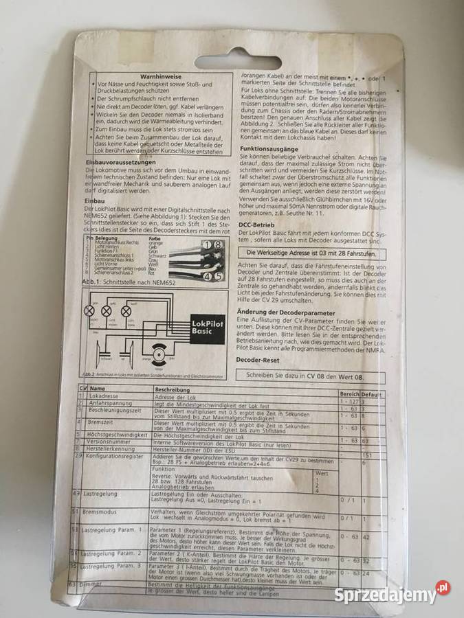 LokPilot 5 Basic Dekoder 8pinowy do kolejki Szczecinek