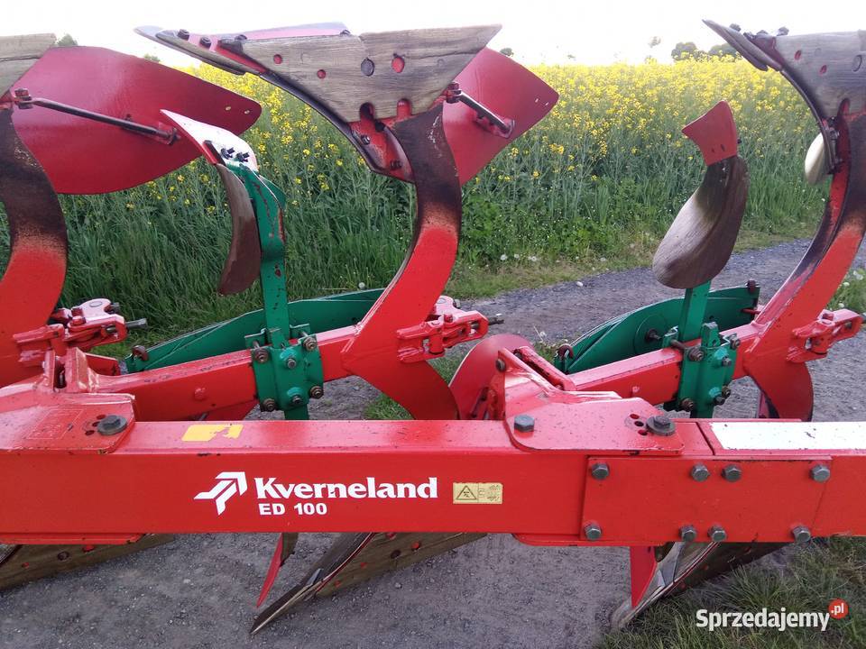 Pług 5 skibowy Kverneland ED100 na resorze wielkopolskie Słupca