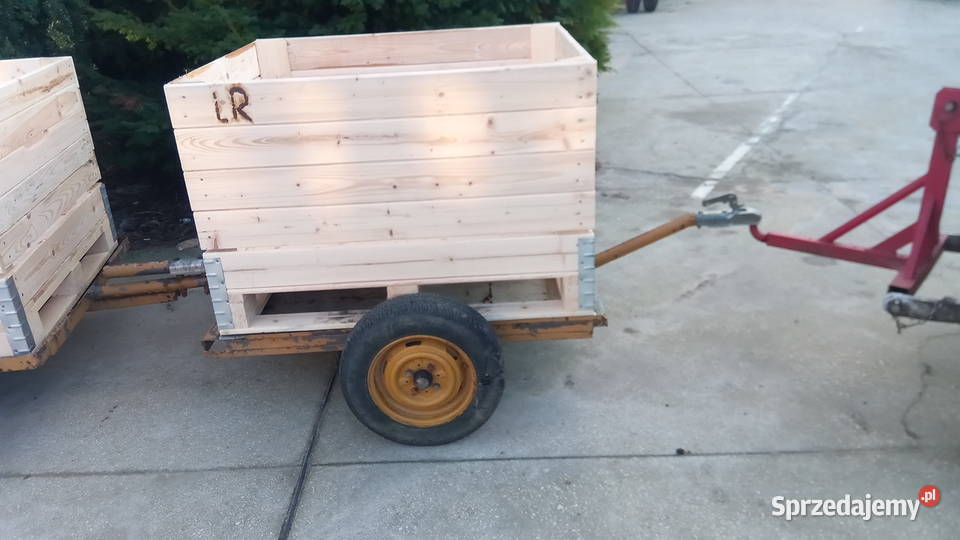 Wózek sadowniczy przyczepka przyczepa nieuszkodzony Skurów