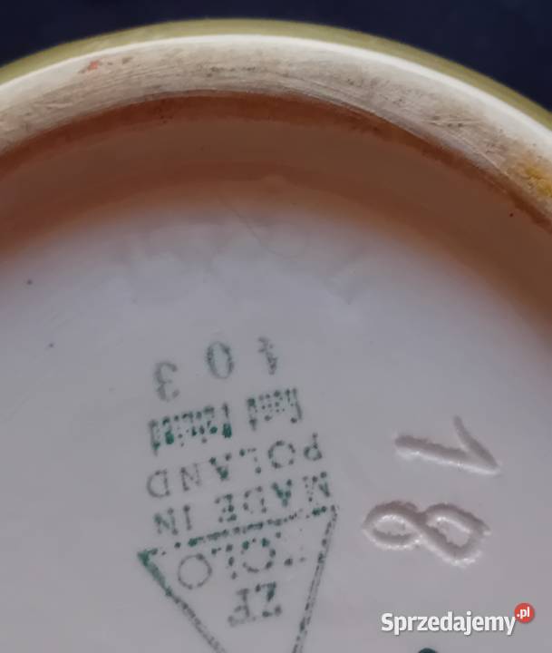 Wazon fajansowy ręcznie malowany ZF Koło Model Koźminek sprzedam
