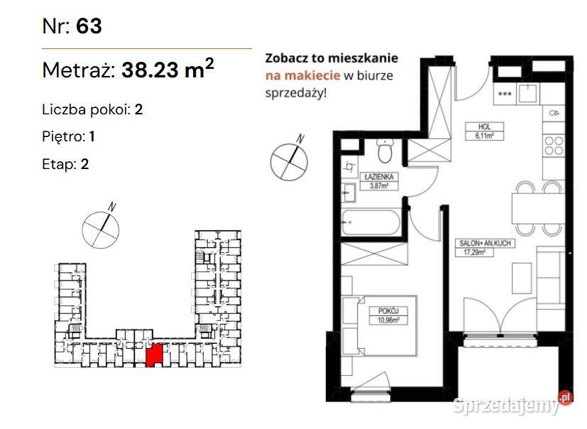 Mieszkanie na Tarchominie Galerii PółnocnejM63 Warszawa