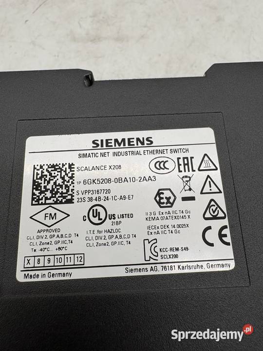 Siemens Scalance X208 6GK52080BA102AA3 Warszawa