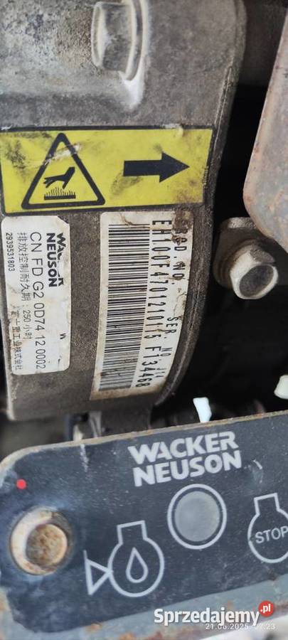 Skoczek zageszarka ubijak wacker neuson Samociążek