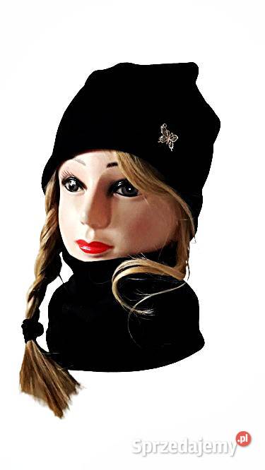 Komplet czapka z kominem na jesień zimę wiosnę Warszawa