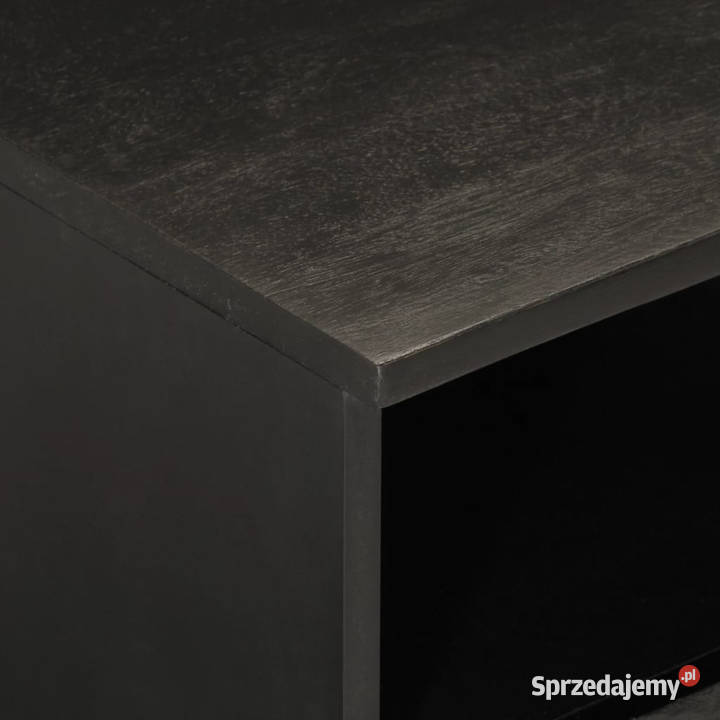 Szafka pod telewizor czarna 70x33x46 lite drewno mazowieckie