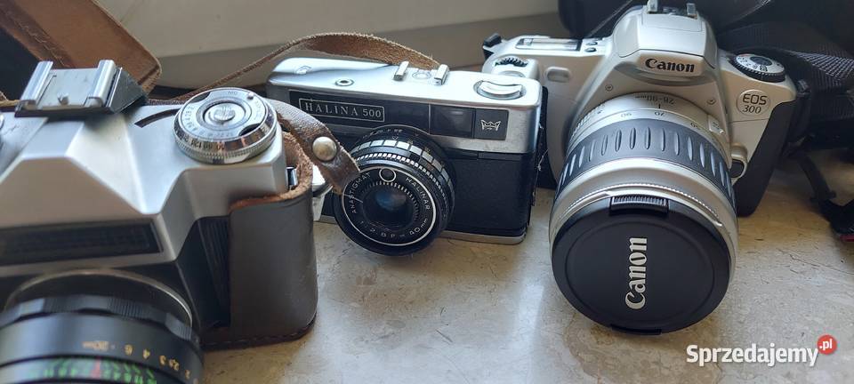 Aparaty Canon Zenit Halina Lubitel Polaroid Warszawa