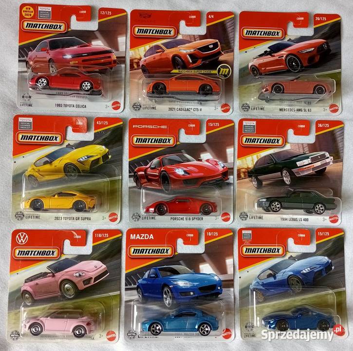 Matchbox zestaw VW Toyota Supra Porsche Jaworzno
