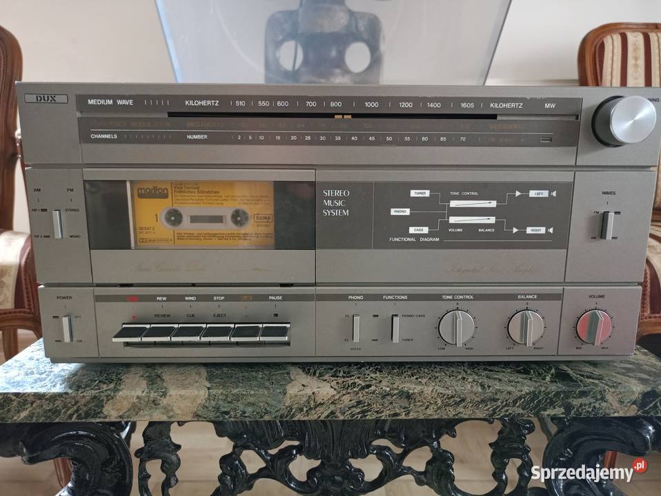 Gramofon Radio Magnetofon DUX Vintage Drawski Młyn sprzedam