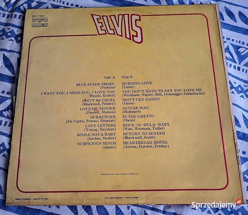 Elvis Presley płyta winylowa w stanie Idealnym Chełmno sprzedam