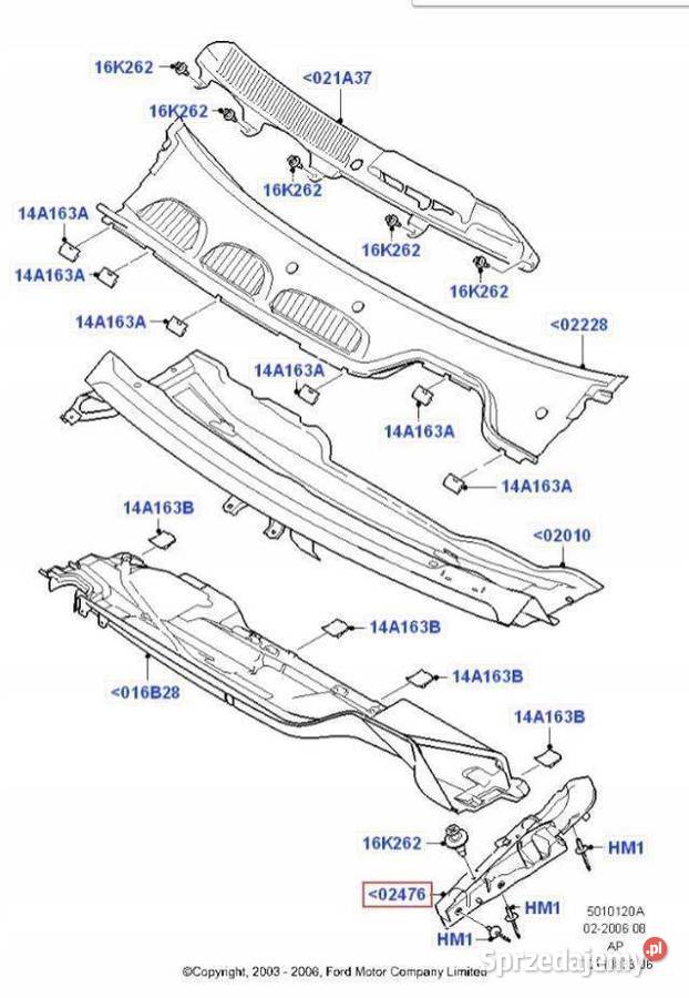 OSŁONA FARTUCHA BŁOTNIKA LEWA FORD FOCUS 0408 Części samochodowe