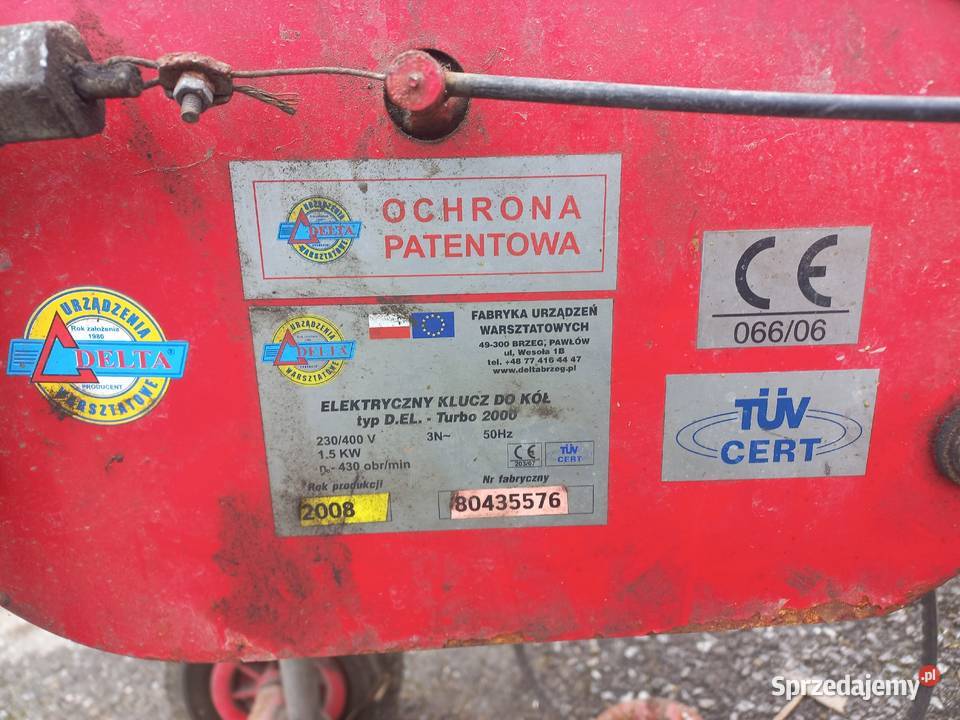 Klucz elektryczny do kół DEL turbo 2000 sprzedam