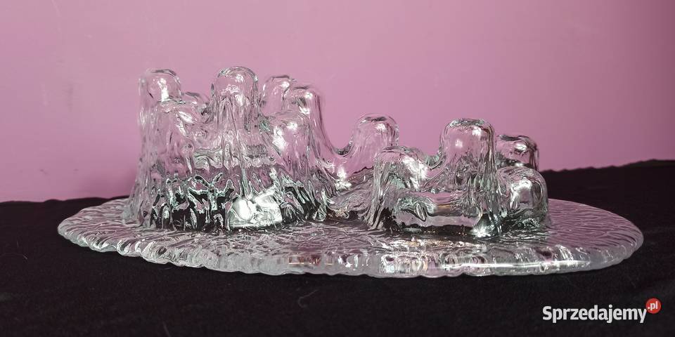 Finlandia szkło artystyczne MUURLA świecznik Jasień