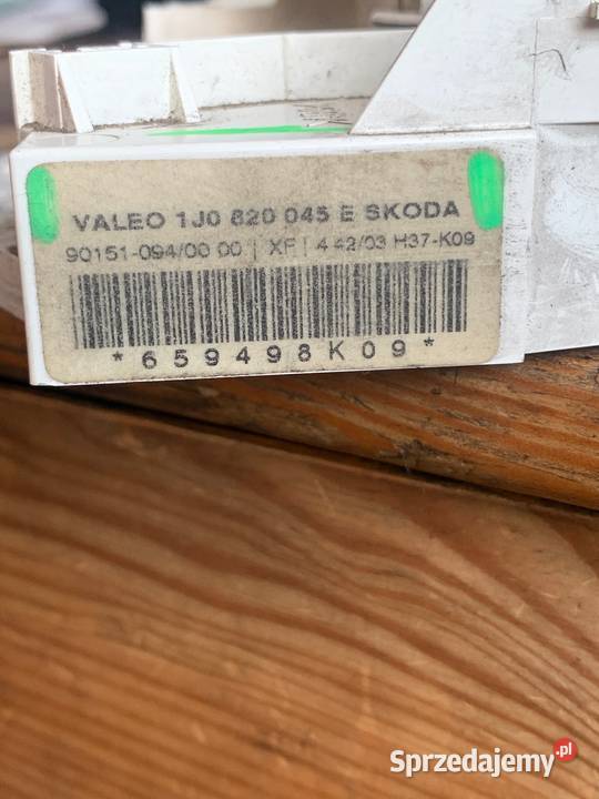 Panel nawiewu klimatyzacji Skoda 1J0820045E osobowe wielkopolskie Margonin