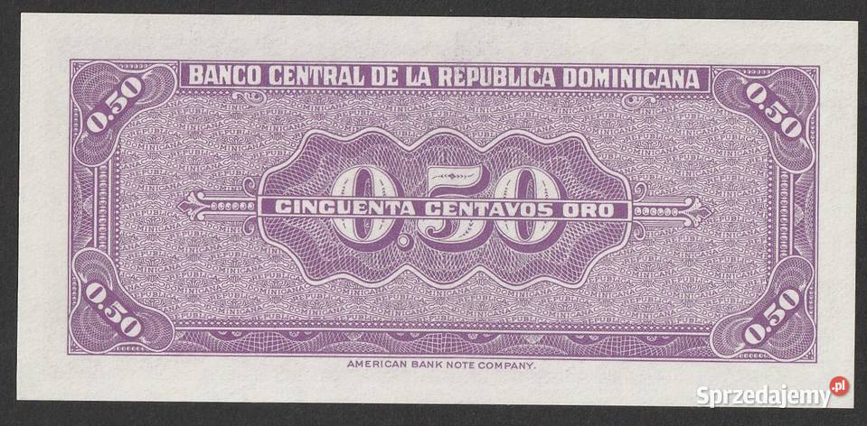 DOMINIKANA 50 CENTAVOS 1961 UNC łódzkie Łódź sprzedam