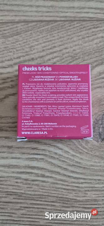 Claresa róż Cheeks Tricks 02 Wonder 4g Zdrowie i Uroda Warszawa