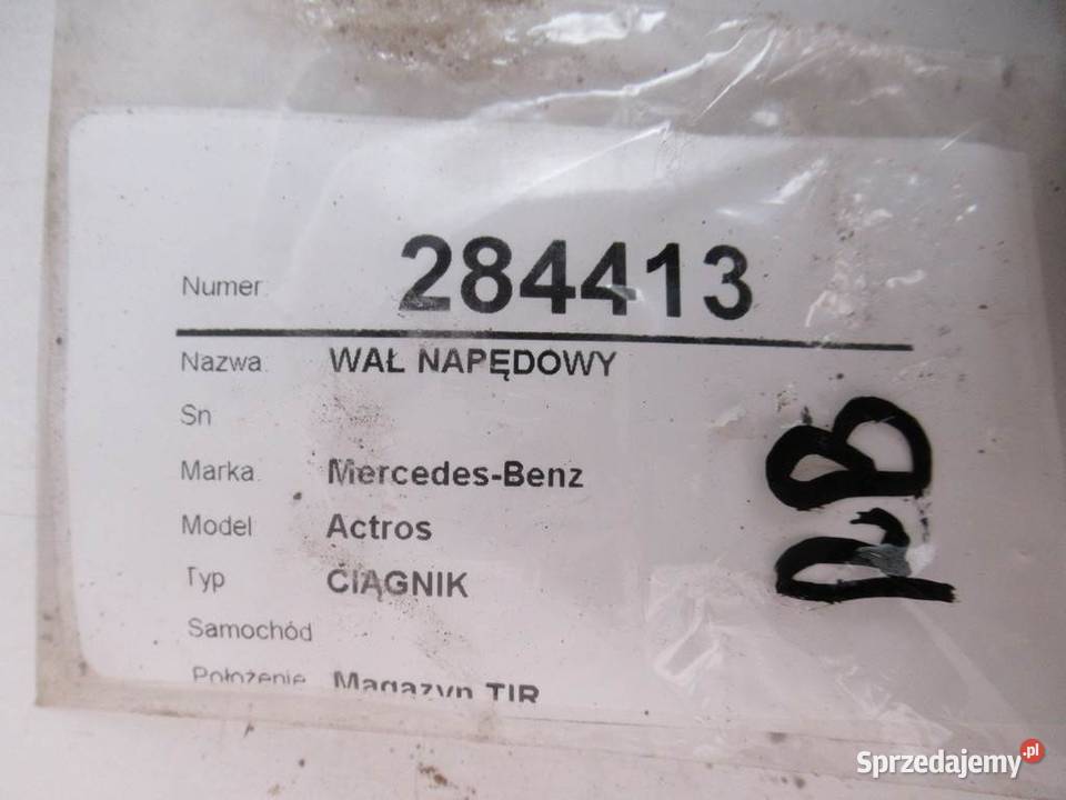 WAŁ NAPĘDOWY MERCEDES ACTROS MP2 MP3 Hatchback ciężarowe podkarpackie