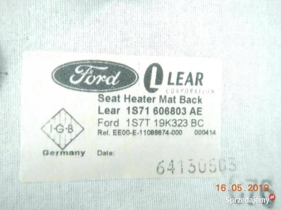 MATA GRZEWCZA OPARCIA FOTELA PRZÓD FORD MONDEO sprzedam