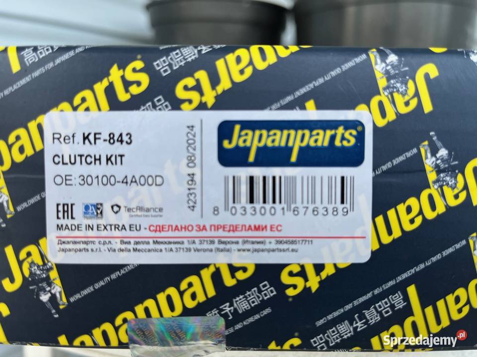 KF843 SPRZĘGŁO KPL SUZUKI ALTOSPLA JAPAN PARTS Tarnobrzeg