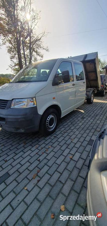 Doka t5 transporter 19 tdi kiper hak 6 osób Kietrz sprzedam