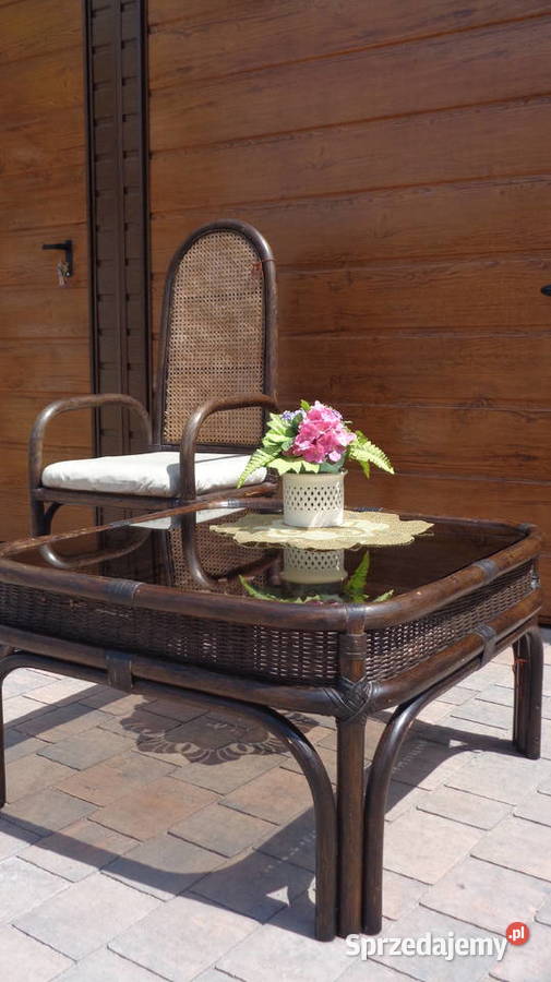 stolik kawowy rattanowy Mielnica Duża