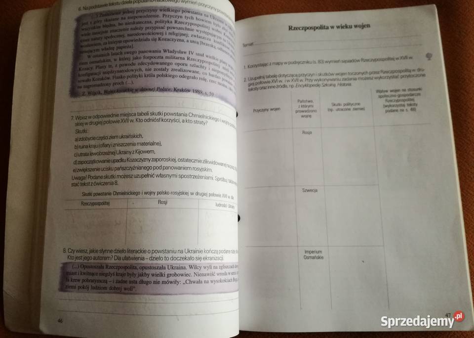 Historia skoroszyt gimnazjalistyRenata Łódź sprzedam
