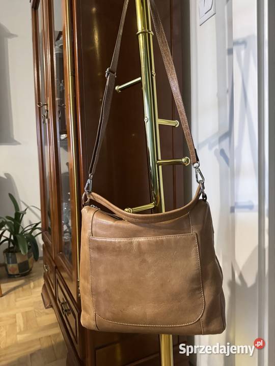 Torba damska Venezia camel z paskiem długim i Częstochowa