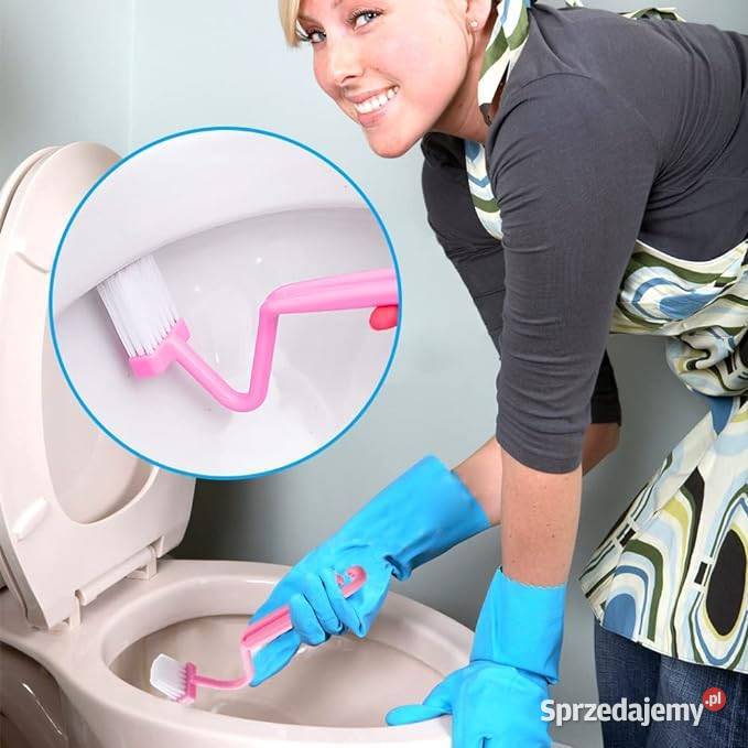 Wygięta szczotka do sprzątania toalety WC mazowieckie