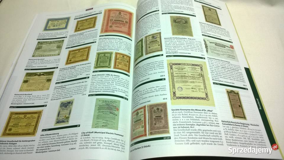 katalog aukcyjny papierów wartościowych 56 Warszawa
