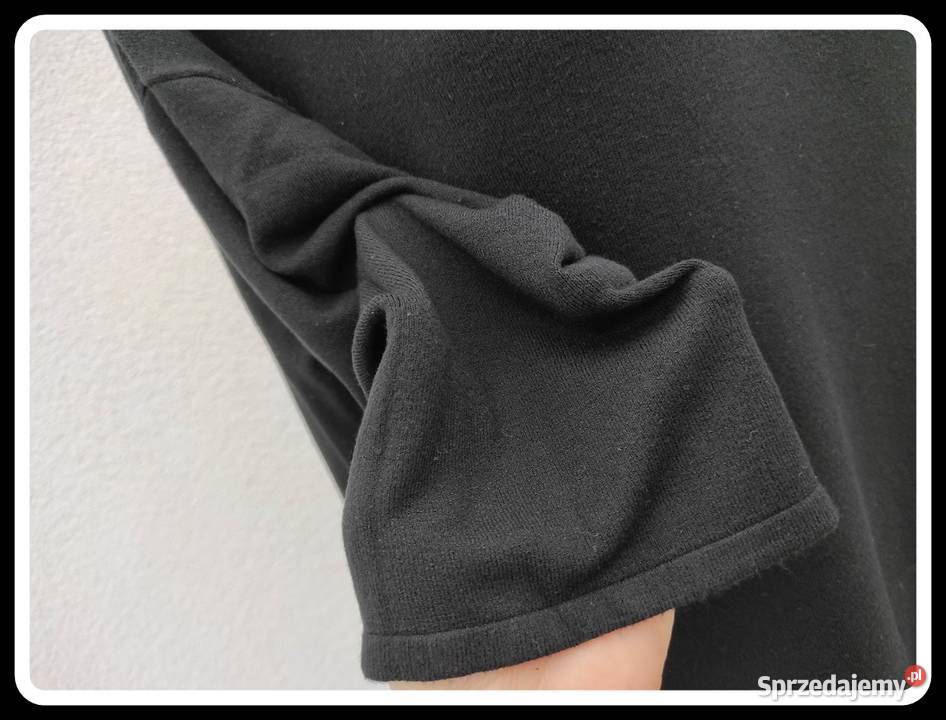 Mięciutki lekki czarny sweterek z wiskozy 44 XXL mazowieckie Płock sprzedam