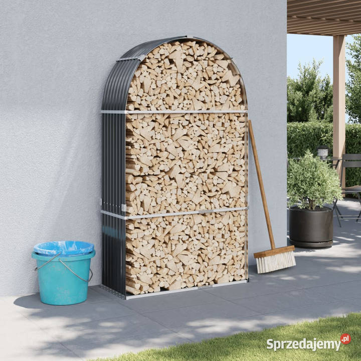 Stojak na drewno antracyt 120x45x210 stal Warszawa