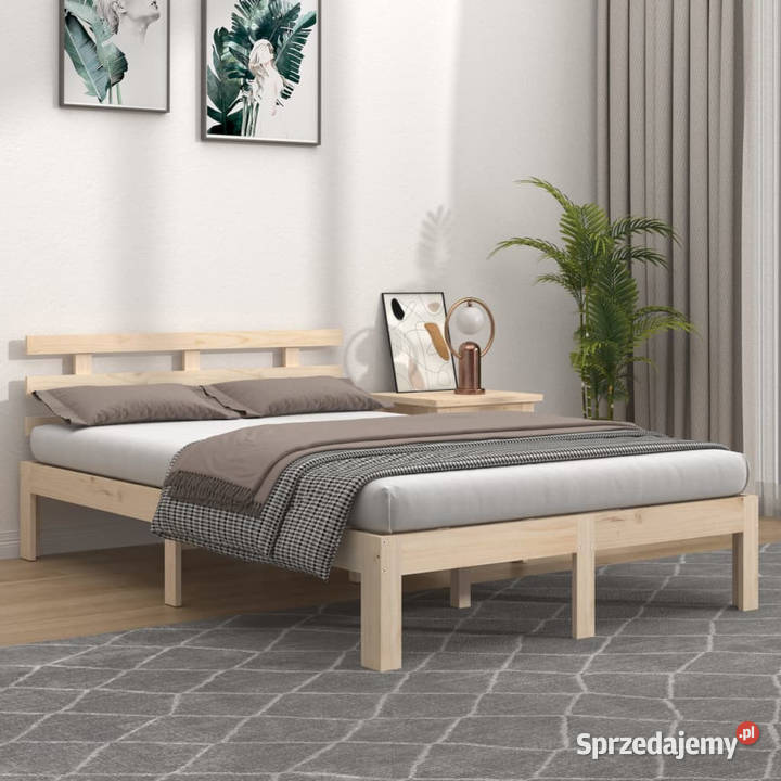 Rama łóżka lite drewno 140 x 190 WM814734 Warszawa
