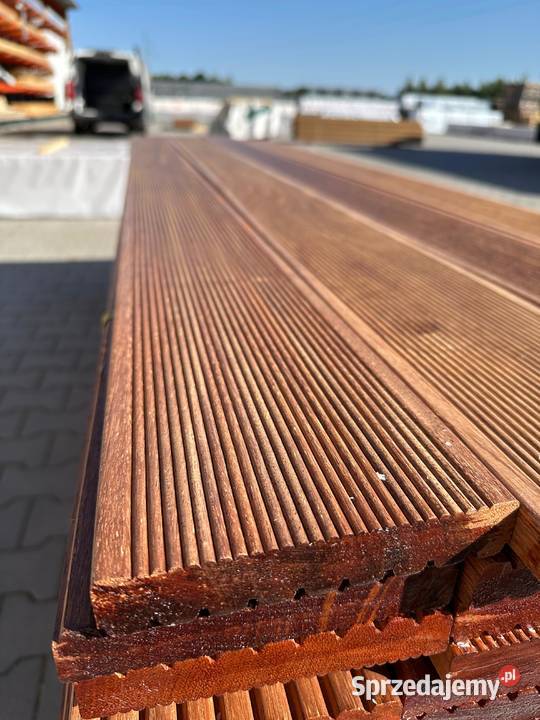 Deska tarasowa egzotyczna merbau ryflowana KL Prusice