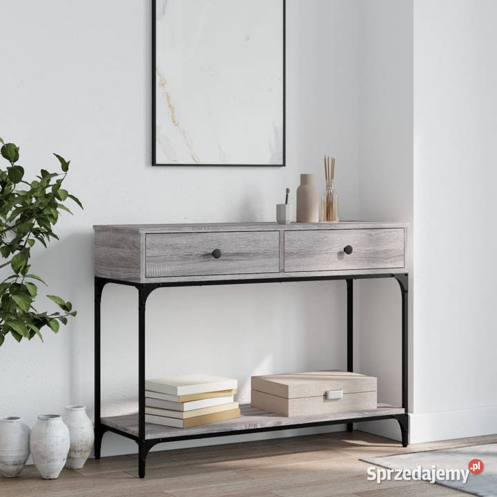 Stolik konsolowy szary dąb sonoma 100x345x75 Stoły Warszawa