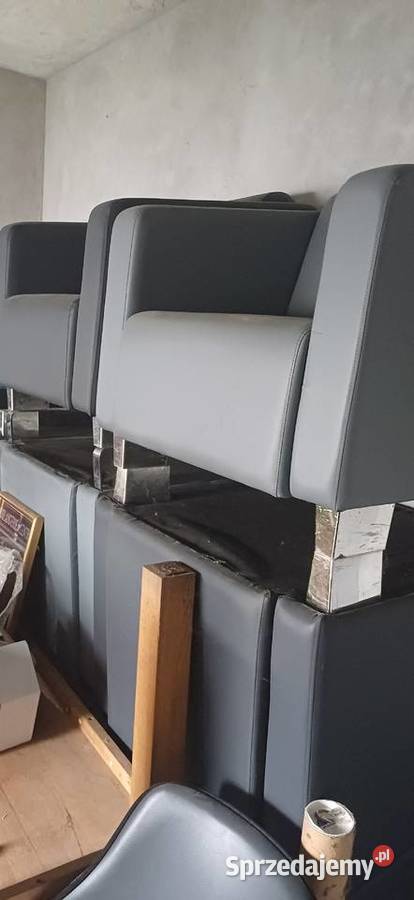 Fotel szary eko skóra Łomianki