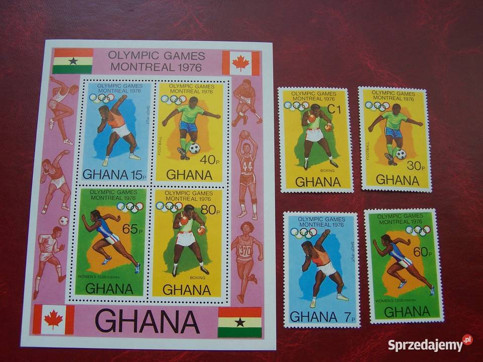 Ghana 1984 MNH Olimpiada Montreal 76 Sport Tychy
